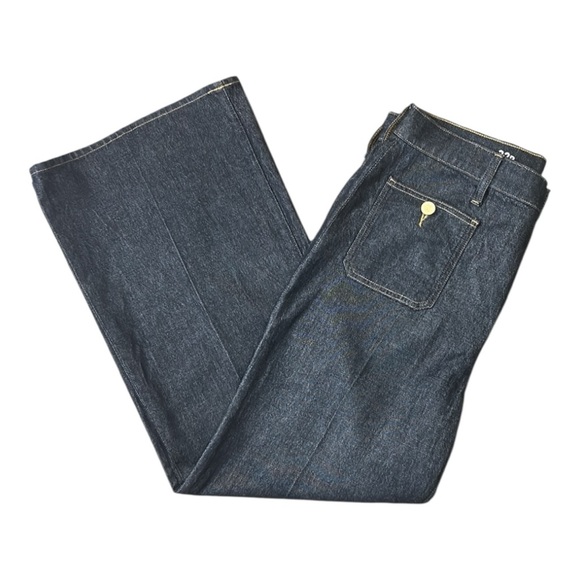 J. Crew Sailor High-Rise Wide Leg Dark Wash Jeans Size 32P NWT - Picture 8 of 14